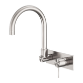 Mecca Wall Basin/Bath Nero Mixer Swivel Spout - Brushed Nickel
